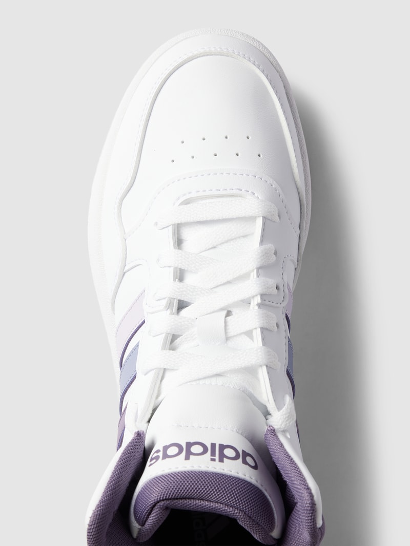 High Top Sneaker mit Label-Print in hellblau