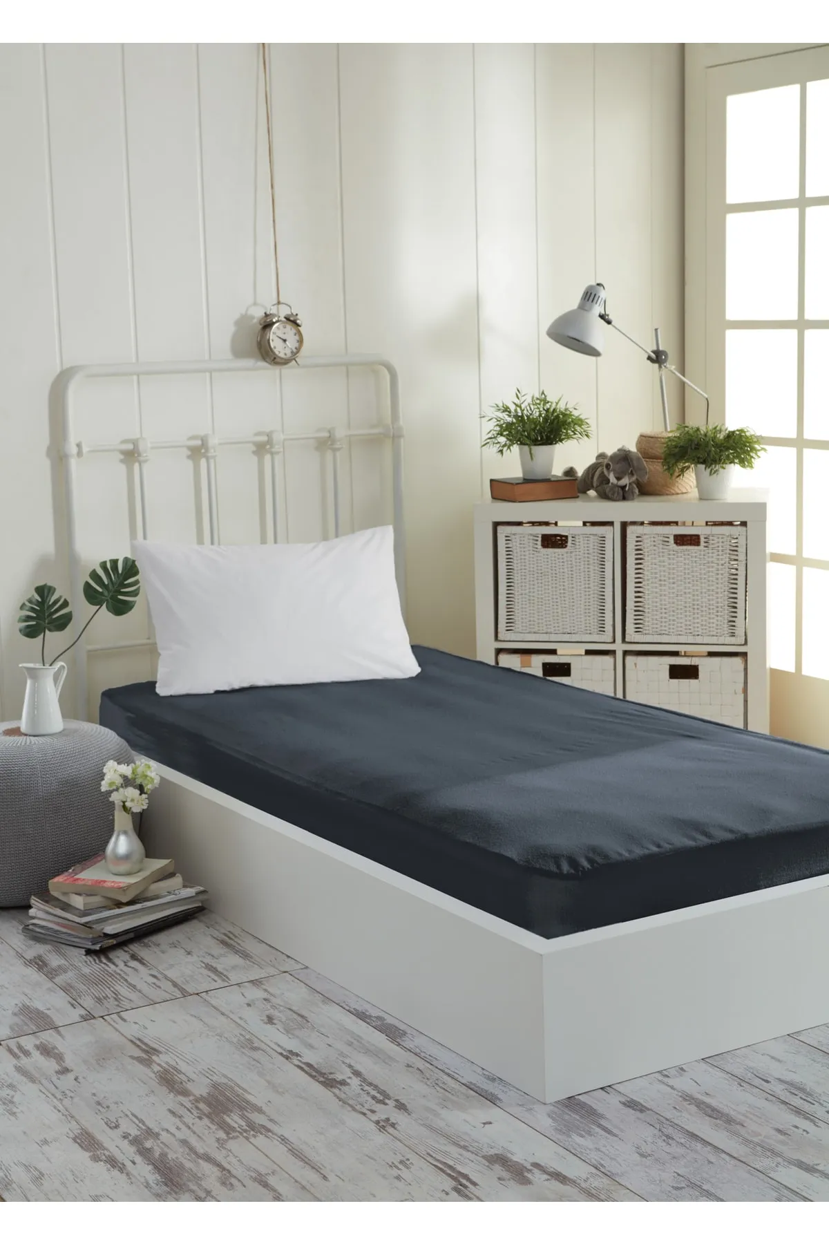 Decovilla  Micro Fitted Full Edge Wasser- und Flüssigkeitsbeständiger Matratzenschoner, Matratzenschoner, Anthrazitgrau