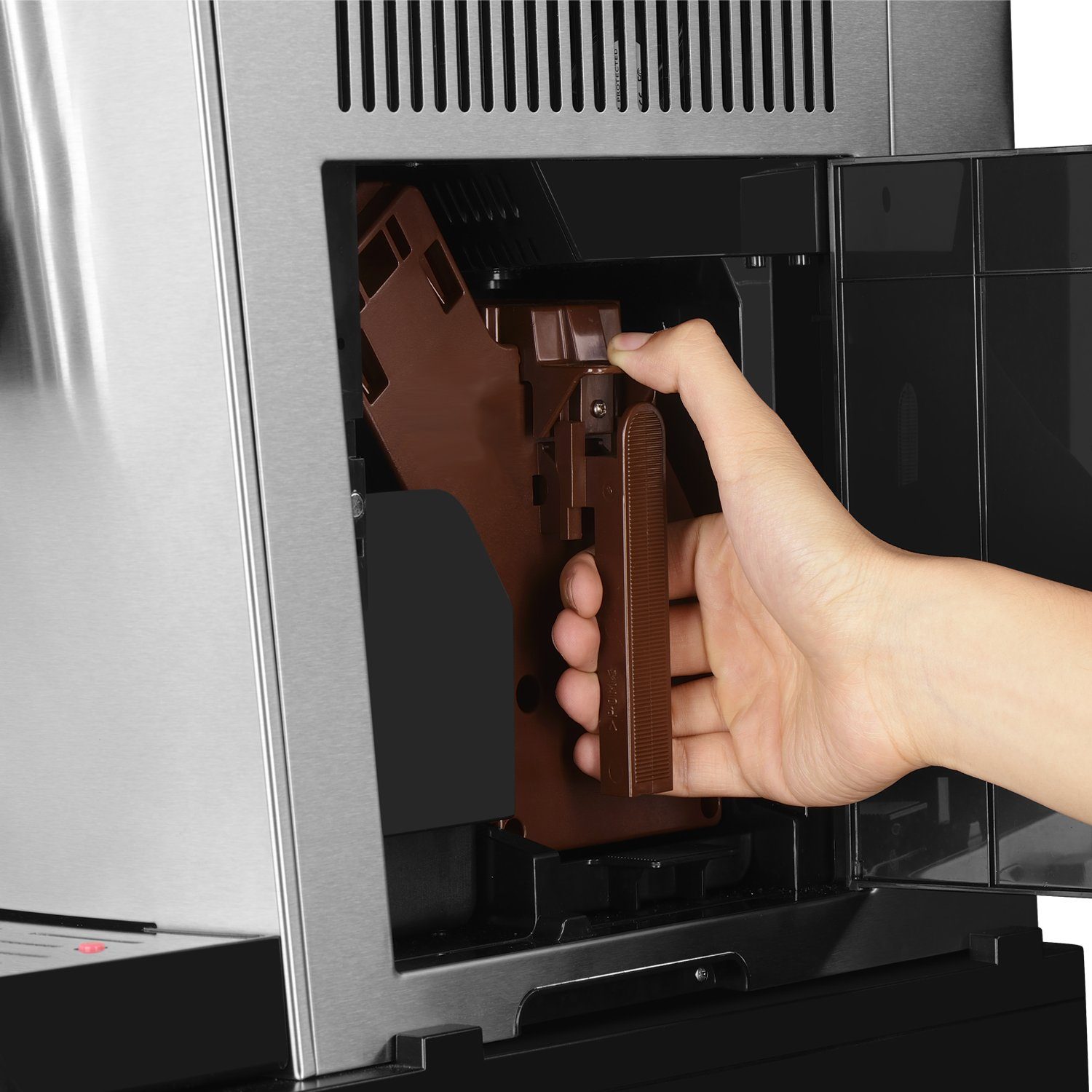 Acopino Kaffeevollautomat Acopino Modena One Touch, One Touch Kaffeevollautomat mit gebürstetem Edelstahlgehäuse