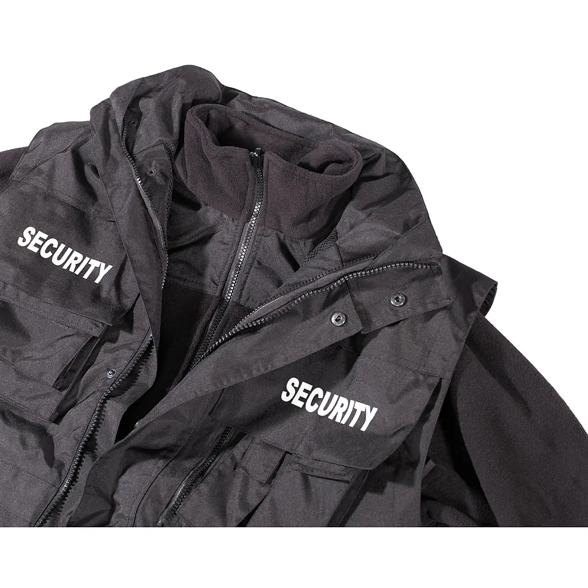 Einsatzjacke SECURITY wasserdicht schwarz