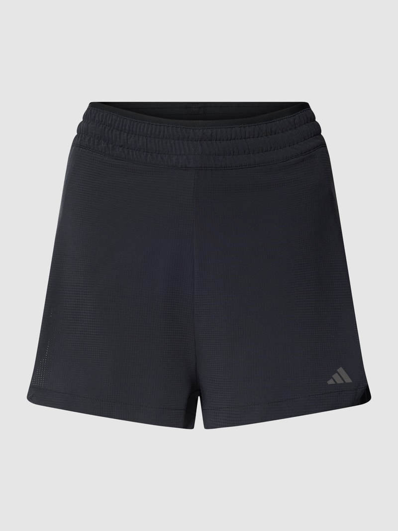 Shorts mit Label-Print in schwarz