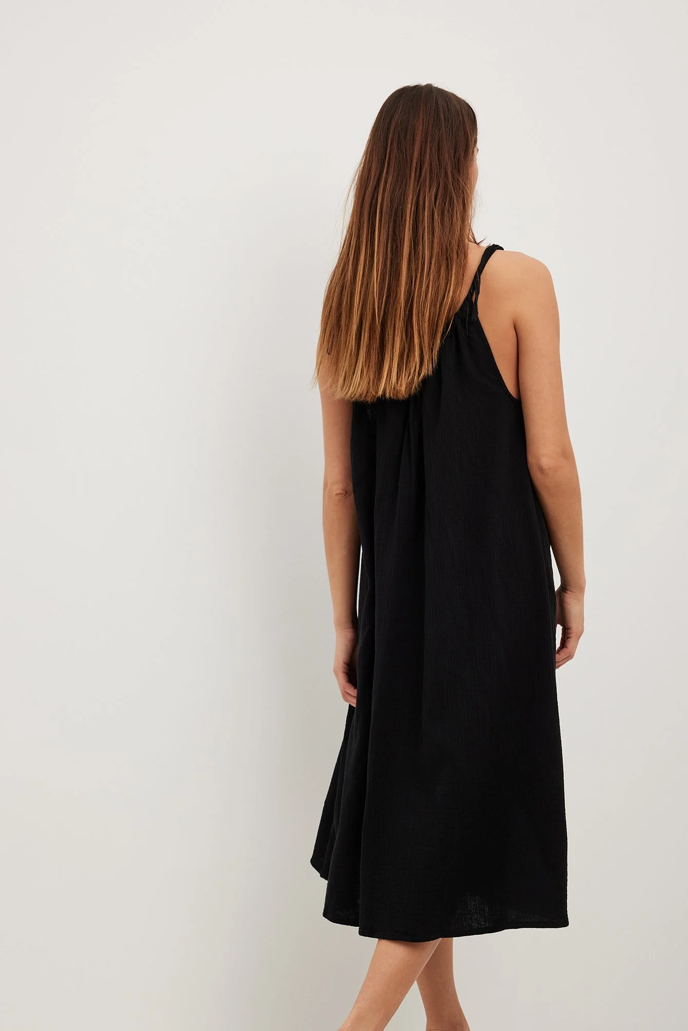 Schnürband Midi-Kleid