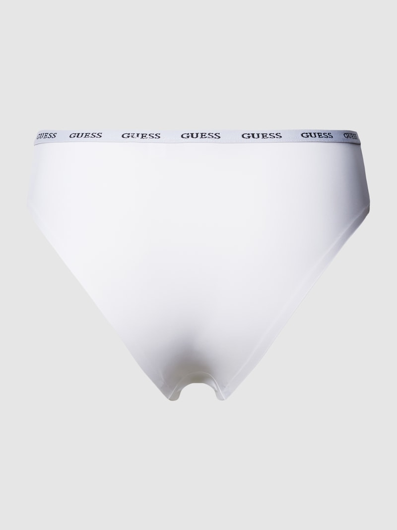 Slip mit elastischem Logo-Bund Modell 'DARCEY BRIEF' in weiß
