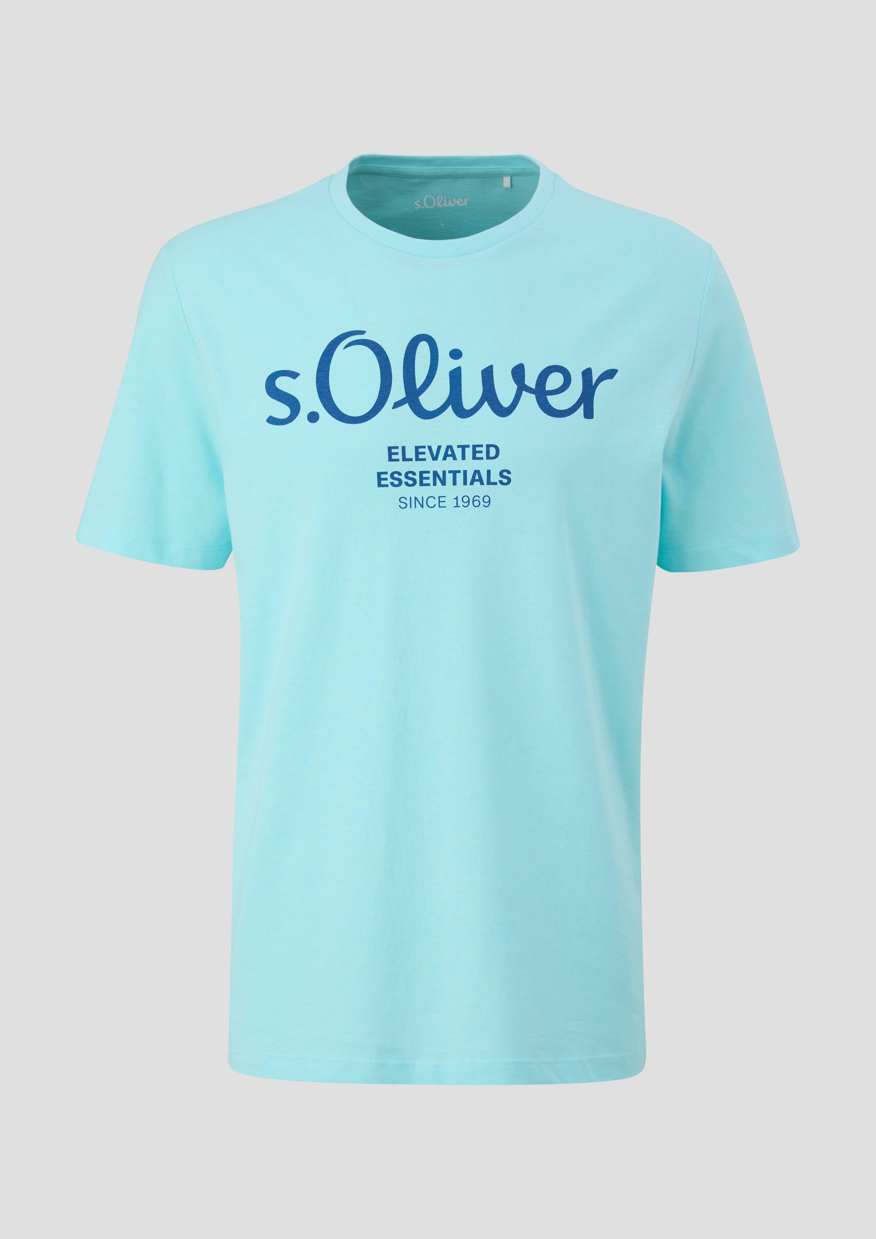 T-Shirt mit Label-Print  2139909-60D1