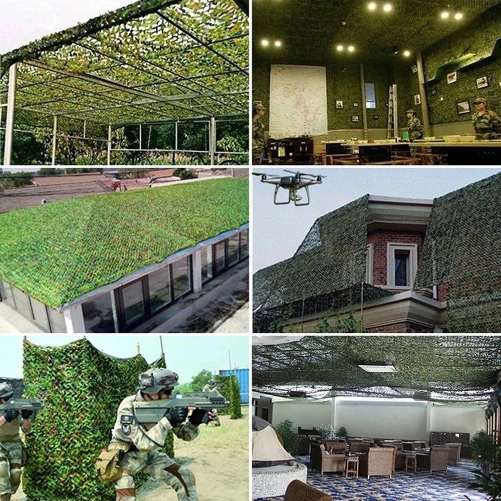 BlingBin Sonnensegel Sonnensegel Camouflage Jagd Tarnnetz Bundeswehr Army Tarnung Camo, (1 Set), 3*4m 4*5m 2*3m 5*1.5m 7*1.5m 5*3m