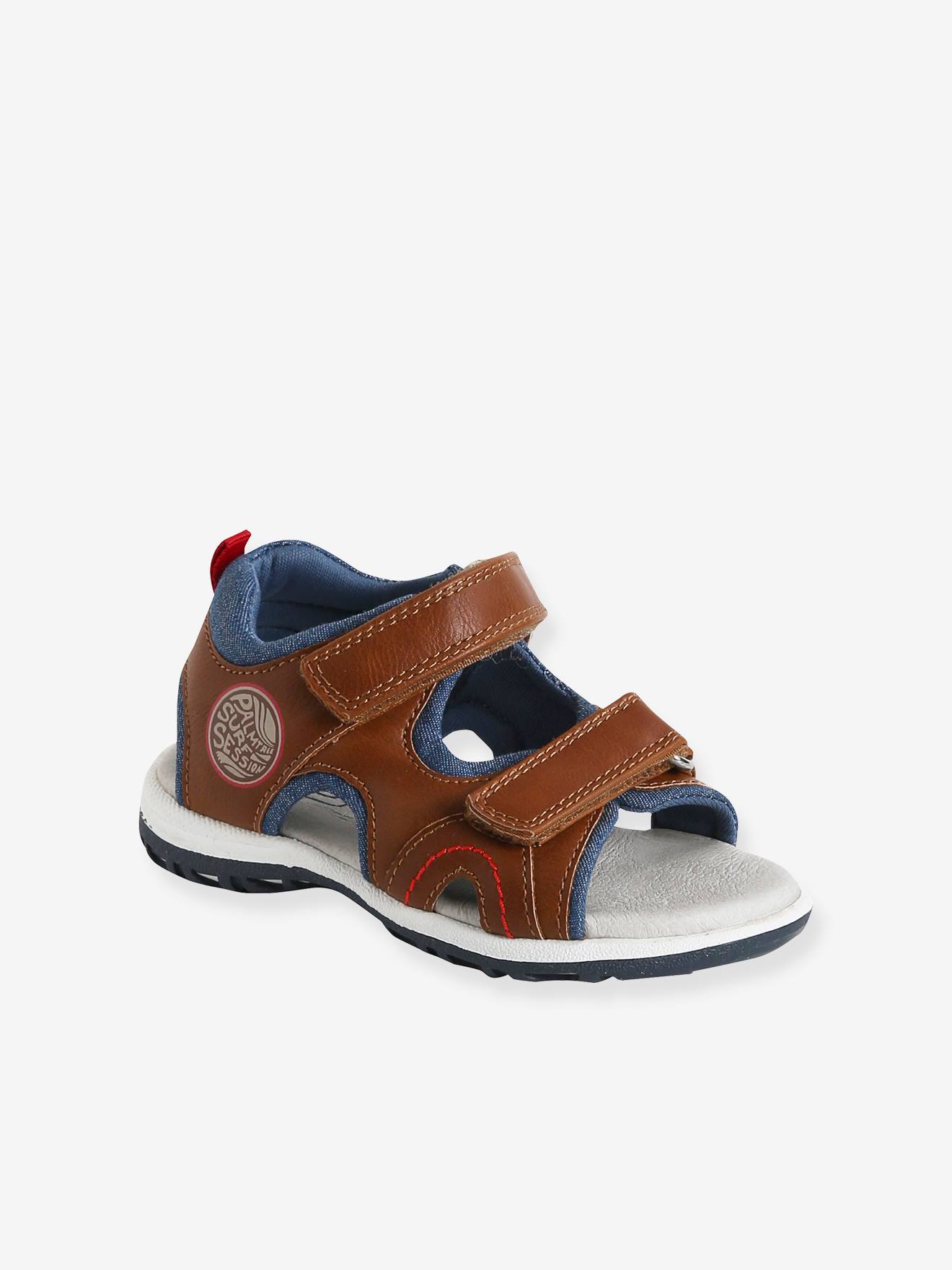 Sandales scratchées enfant collection maternelle marron
