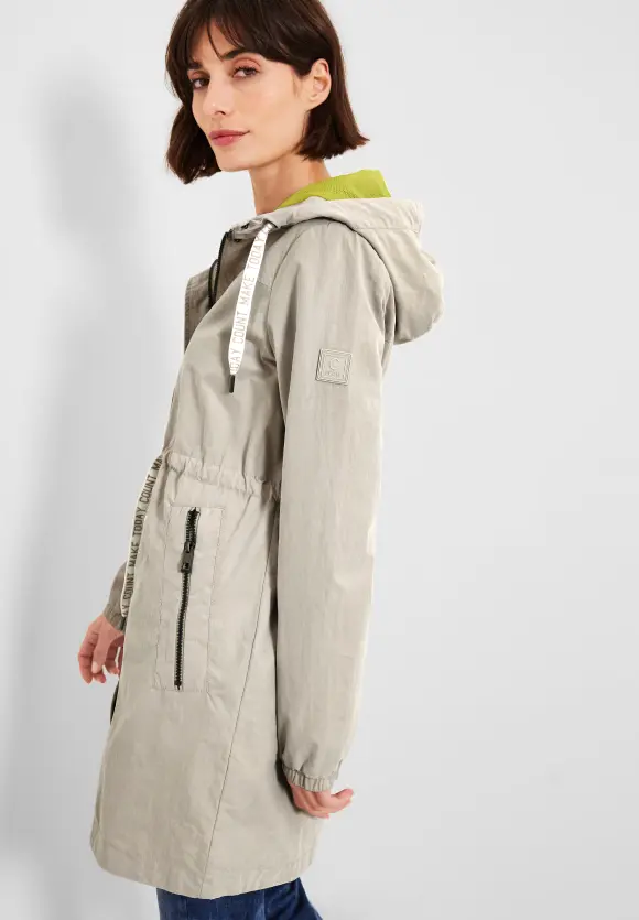 CECIL Leichter Parka in Unifarbe