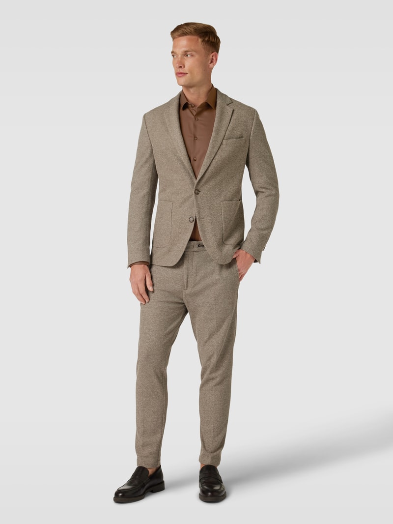 Body Fit Business-Hemd mit Kentkragen Modell 'Modern Kent' in cognac