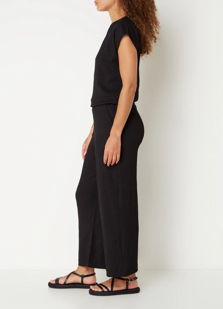 OPUS Melti loose fit cropped jumpsuit with side pockets