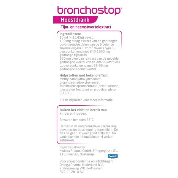 Bronchostop yskänsiirappi lääke - 200ml