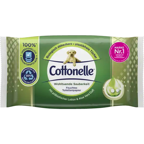 Wohltuende Sauberkeit feuchtes Toilettenpapier