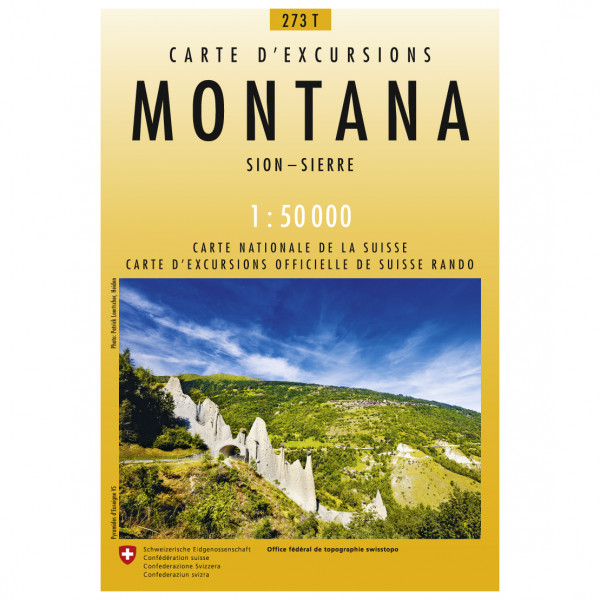 Swisstopo - 273 T Montana - Wanderkarte