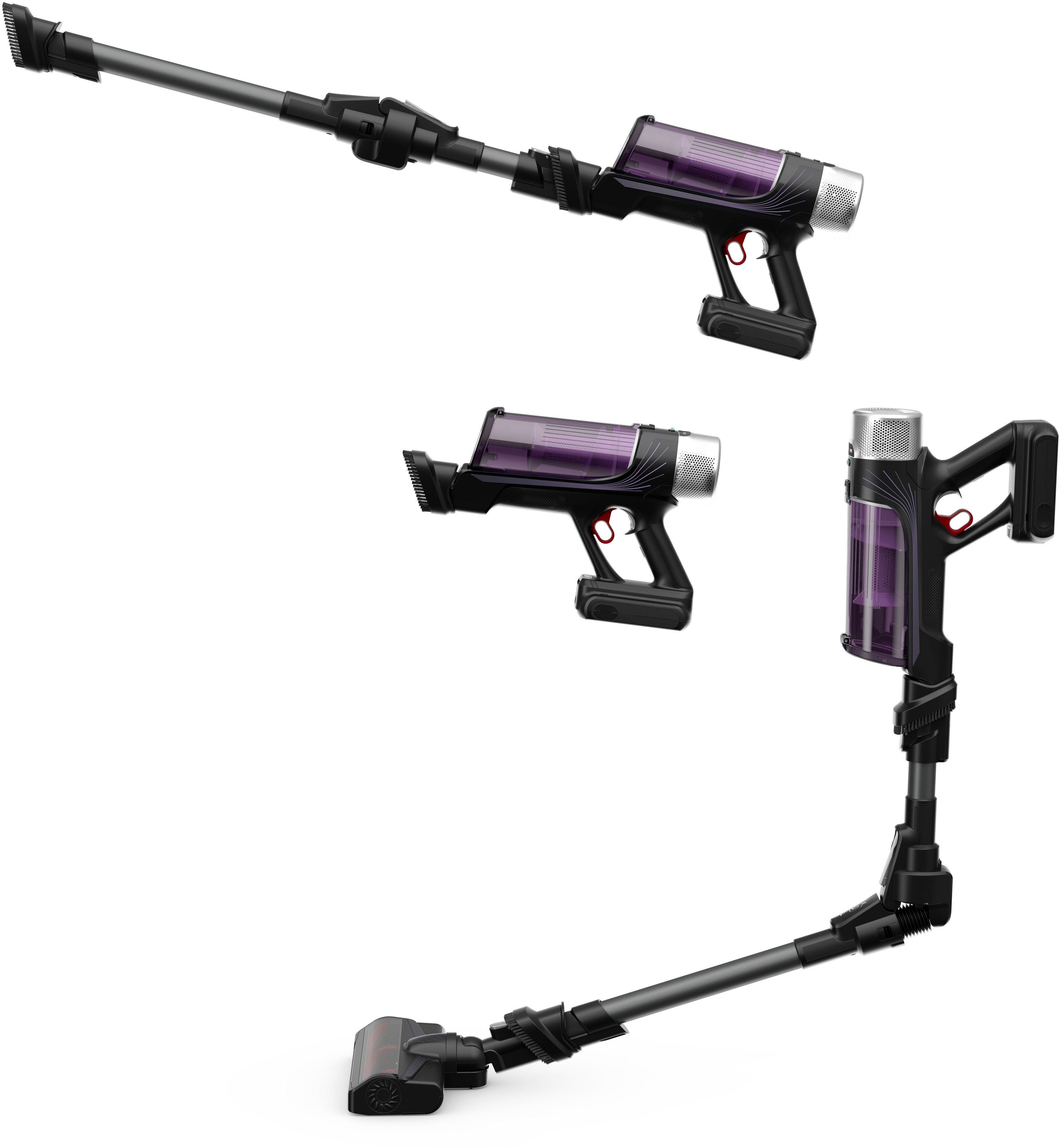 Rowenta Akku-Hand-und Stielstaubsauger HERO, RH2038 X-Force Flex 9.60 Allergy, 250 W, beutellos, kabellos, hohes Fassungsvermögen, Flex-Gelenk, lange Betriebsdauer