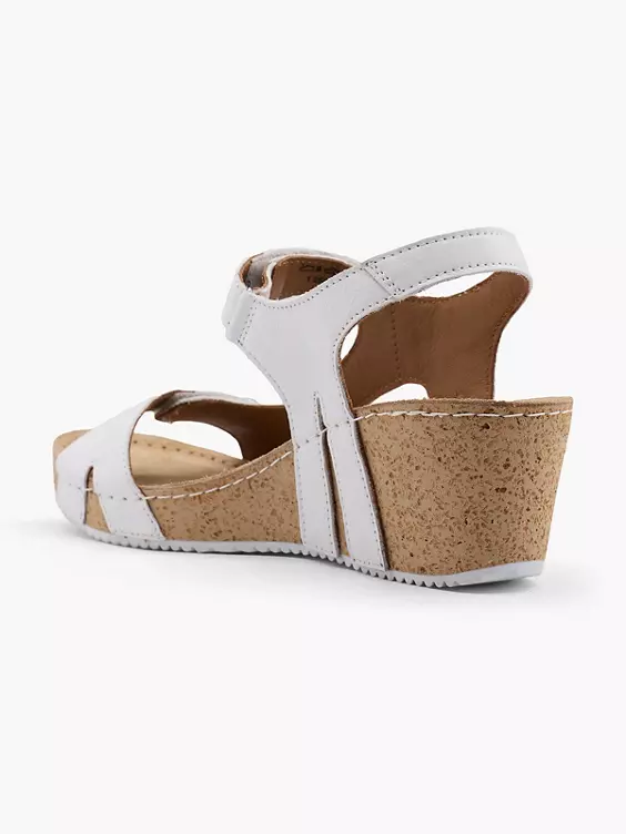 5th Avenue Leder Keilsandalette