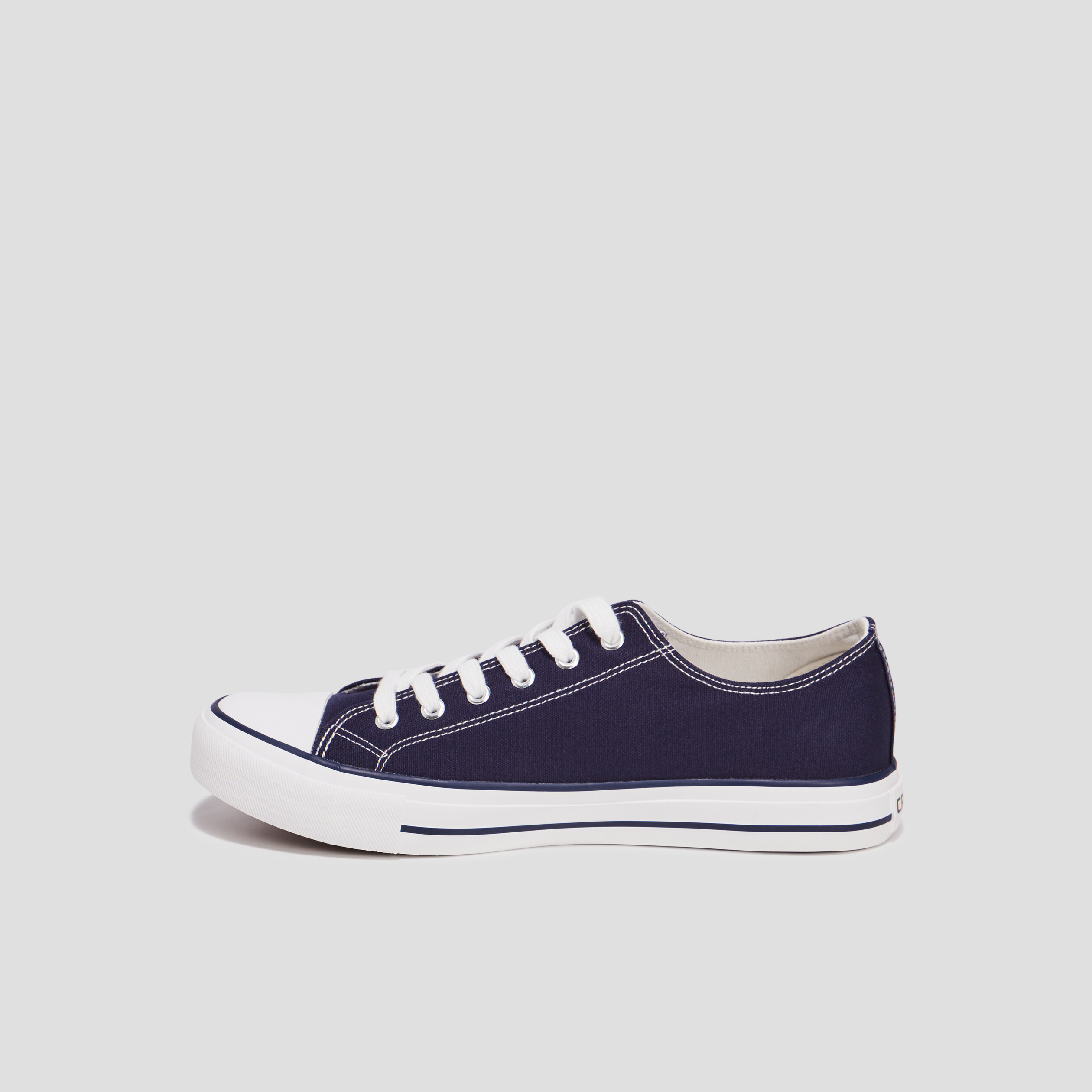 Tennis en toile à lacets Creeks bleu marine homme | La Halle