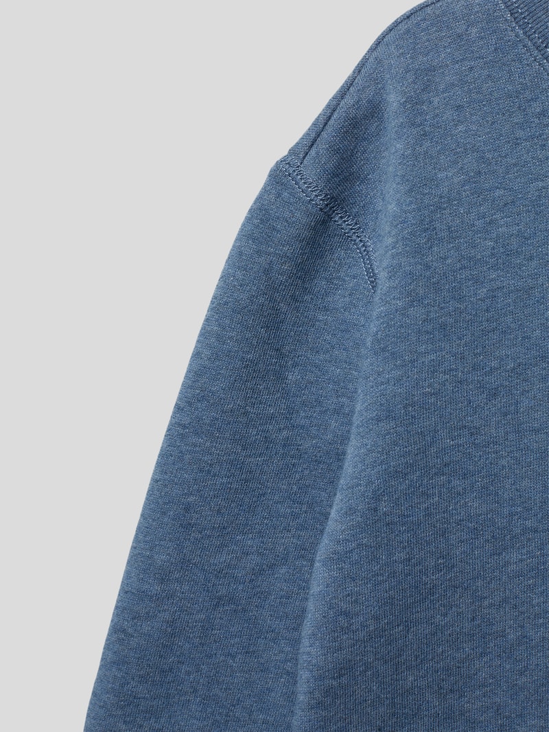 Sweatshirt in melierter Optik in rauchblau