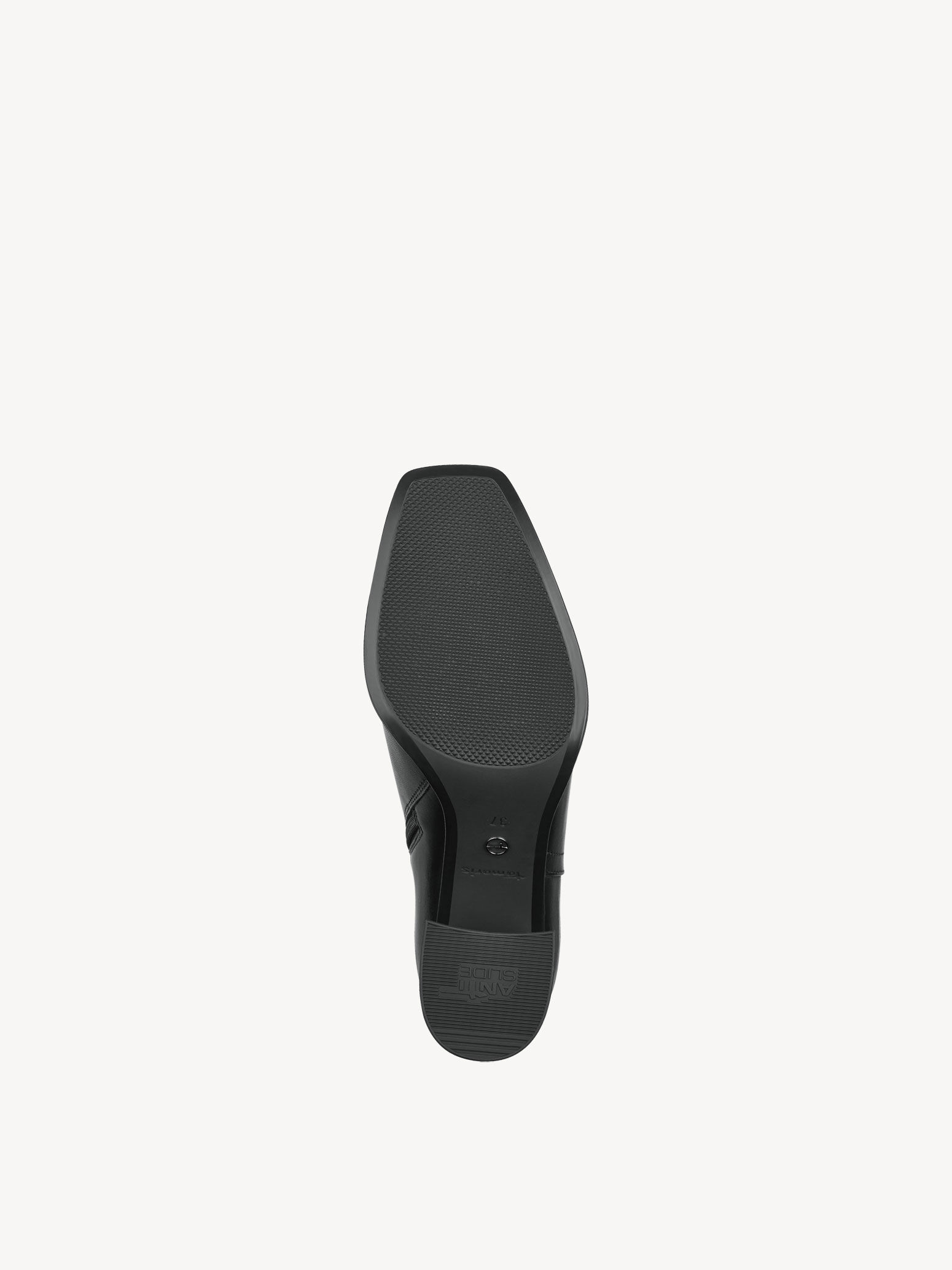 Bottine en cuir - noir