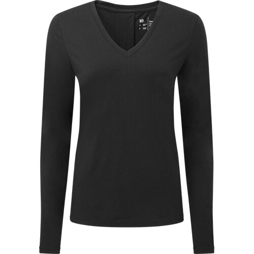 DAMEN SHIRT W TREEBLEND V-NECK LONGSLEEVE T-SHIRT
