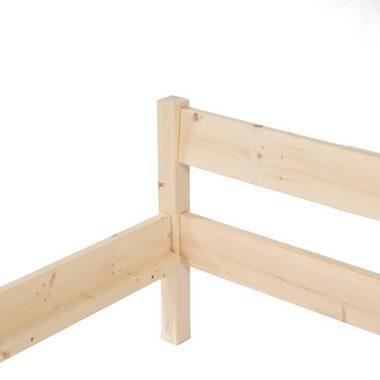 TUGA-Holztech Massivholzbett Pfostenbett aus Zirbenholz (Zirbe) 