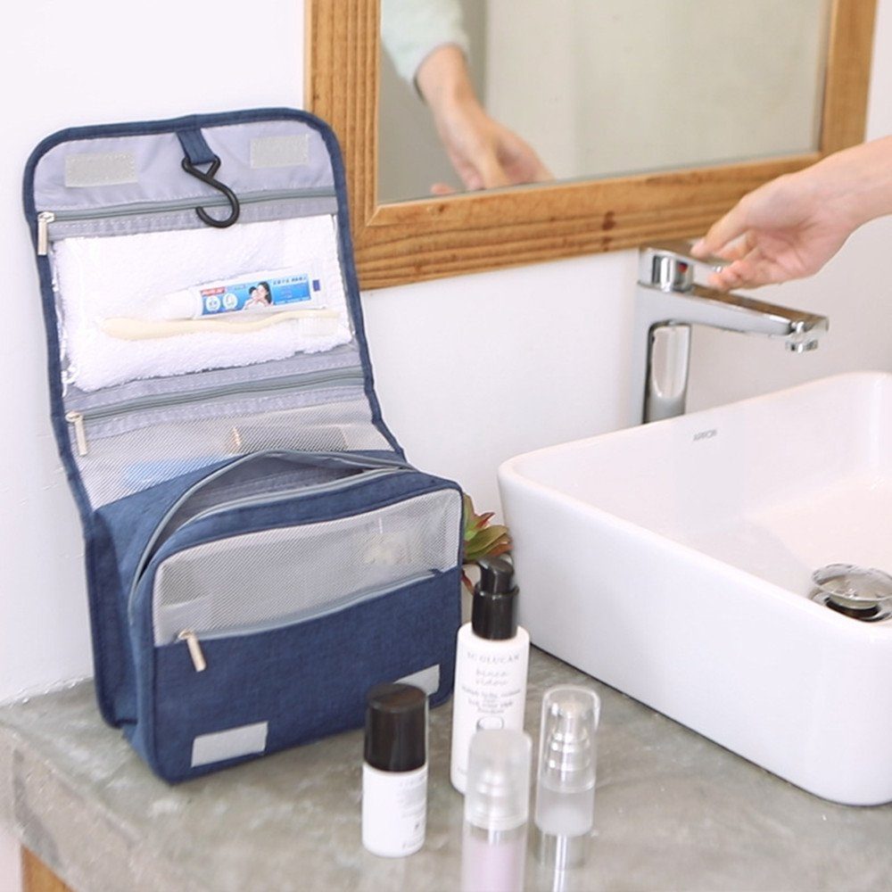 XDeer Kulturbeutel Kulturbeutel Herren Damen zum Aufhängen,Kulturtasche, Waschtasche Kosmetiktasche,Mini Washbag Toiletttasche Handhaben