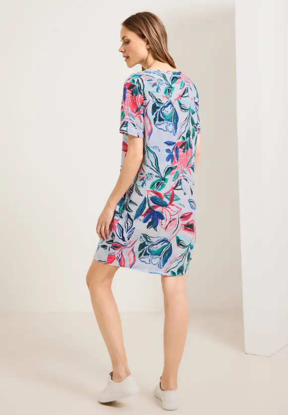 CECIL Leinenkleid mit Blumenprint