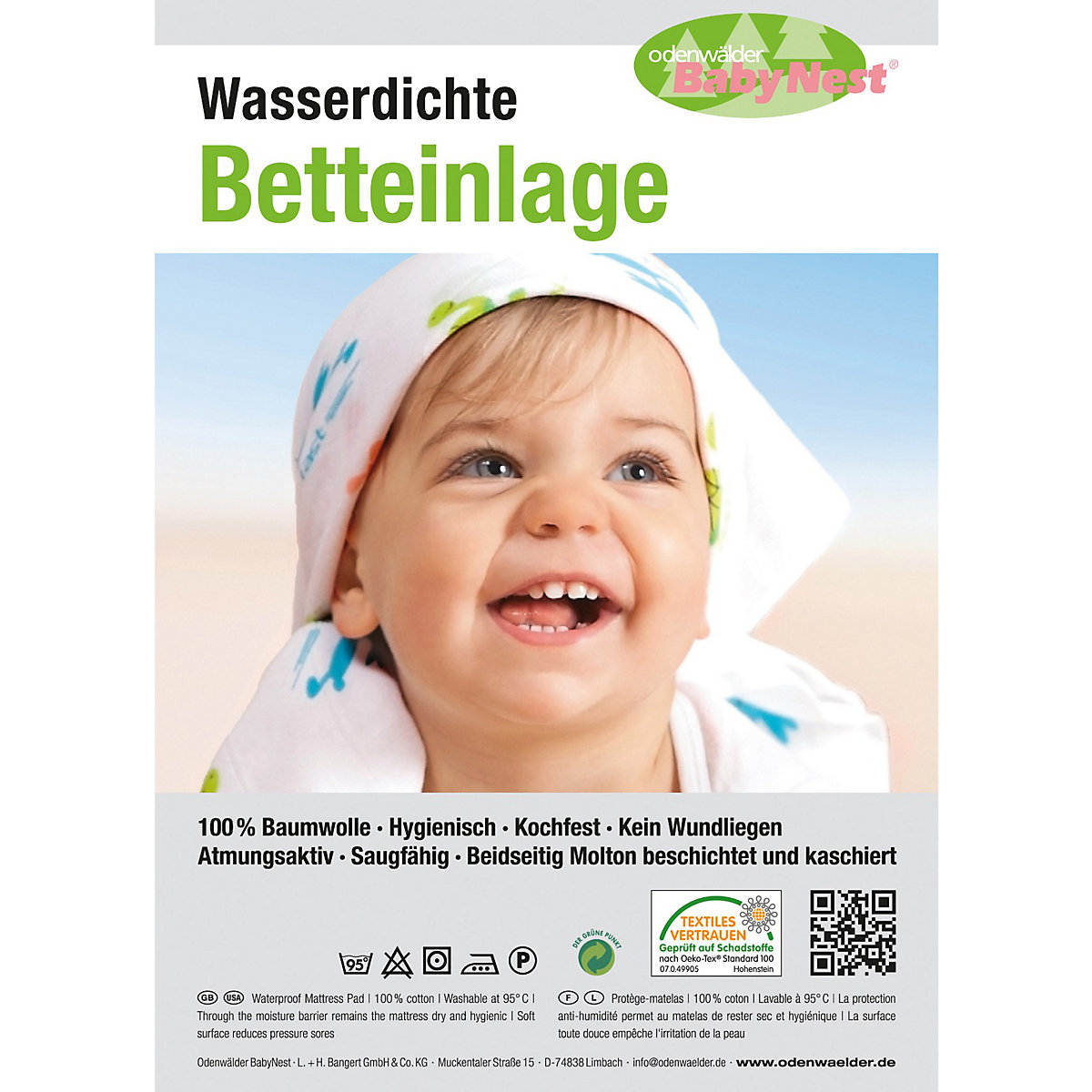 Wasserdichte Betteinlage