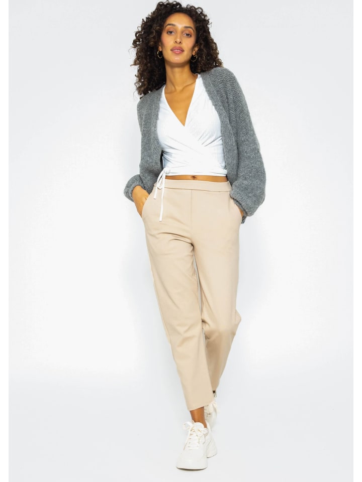 SASSYCLASSY Jersey Chinos in beige günstig kaufen