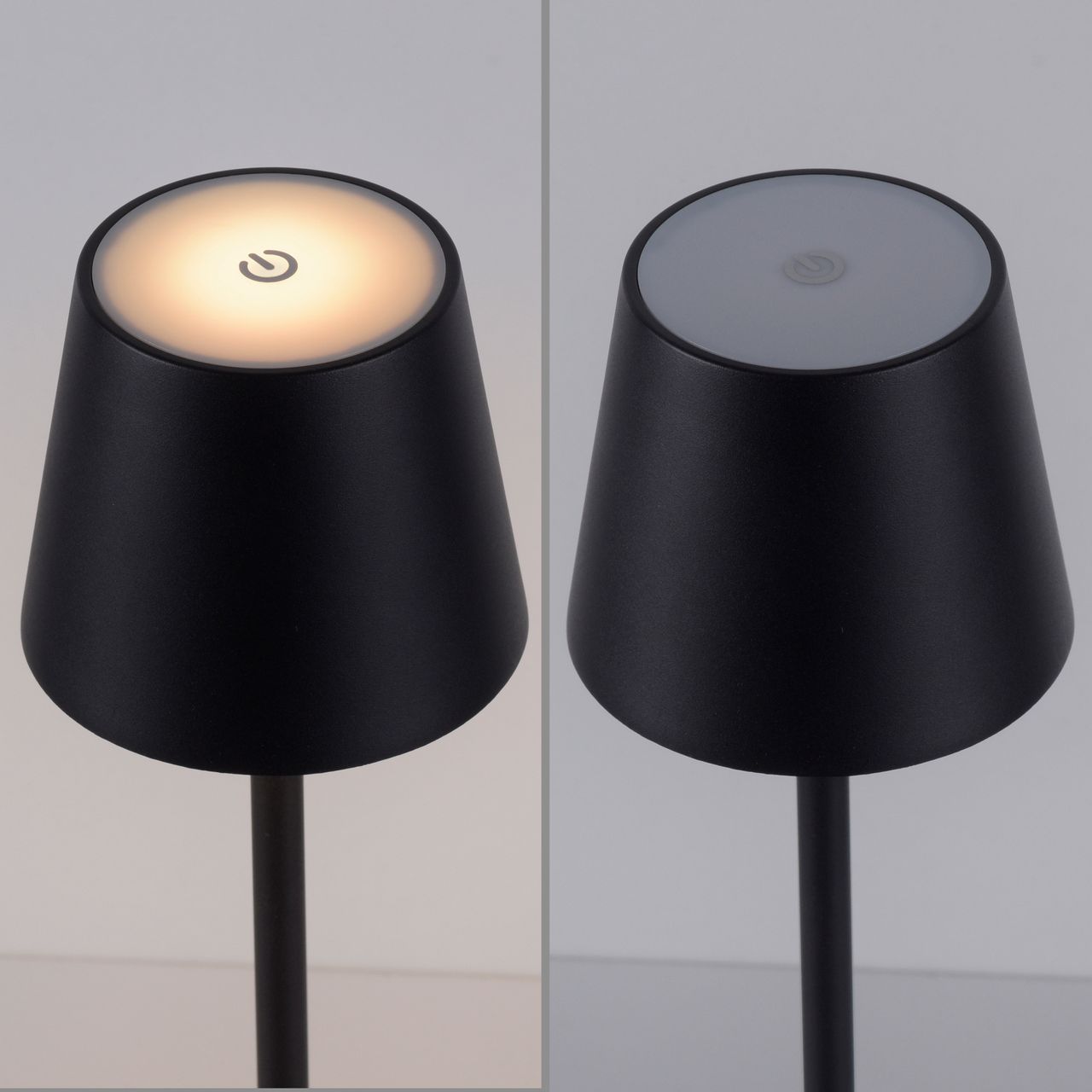 JUST LIGHT Akku-Stehleuchte EURIA, 1x LED-Board/2,50Watt/3000Kelvin, IP54, Schwarz