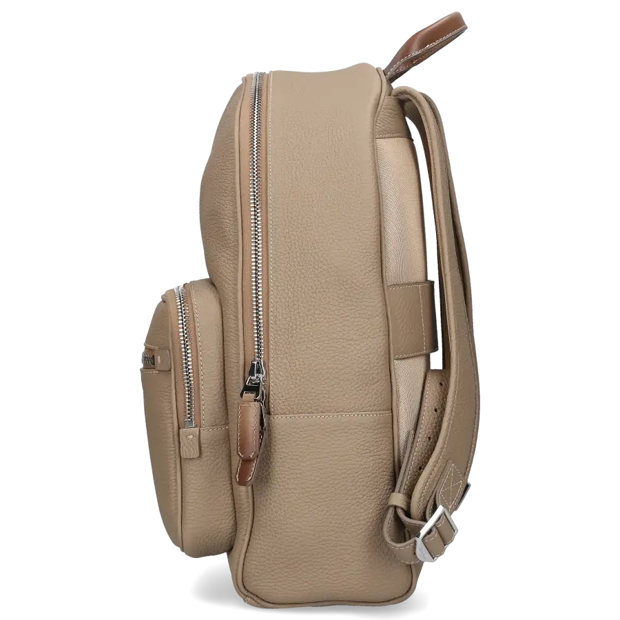Santoni - Rucksack 2IBM40 Kalbsleder - beige