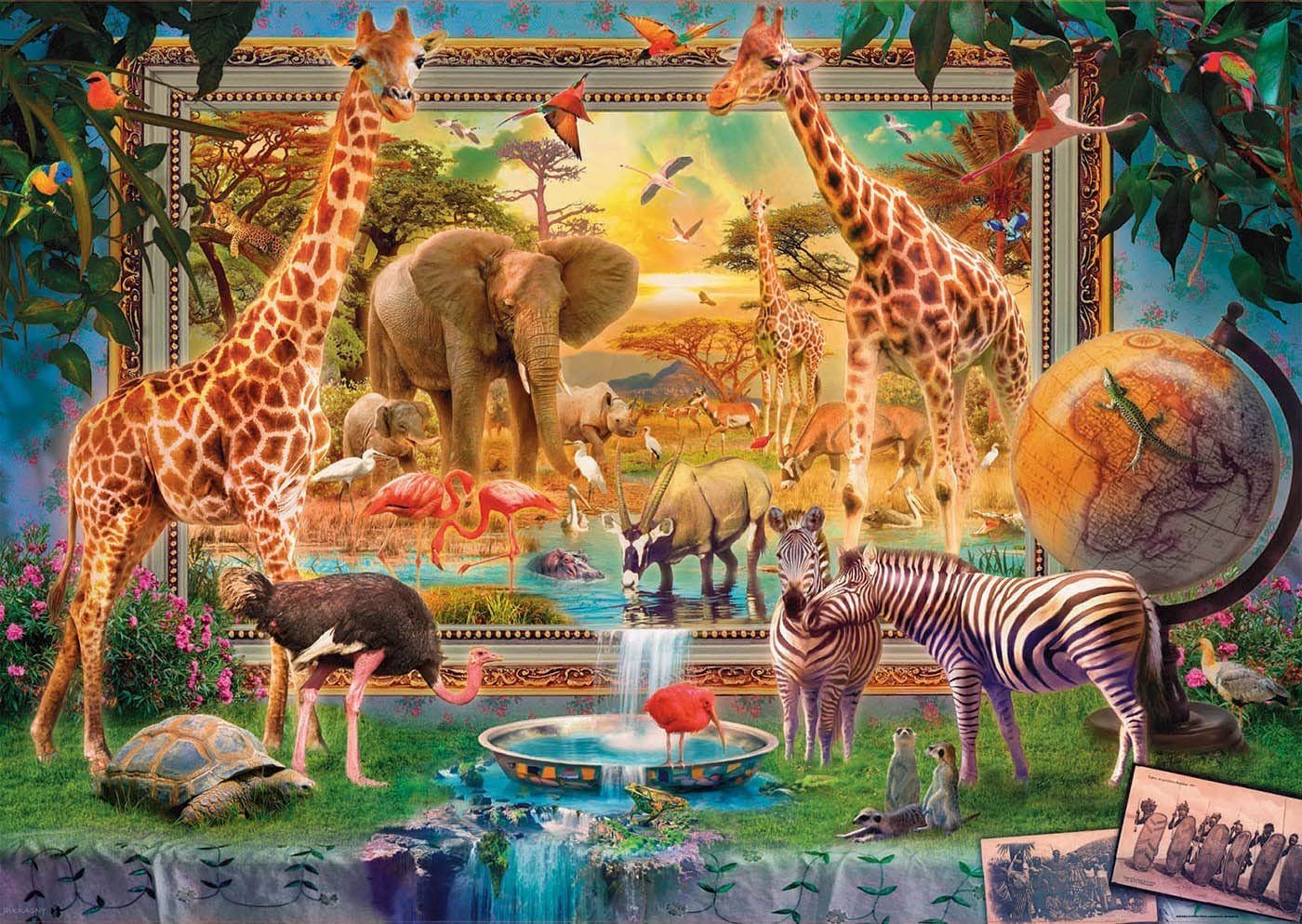 Educa Puzzle Die Savanne erwacht, 4000 Puzzleteile
