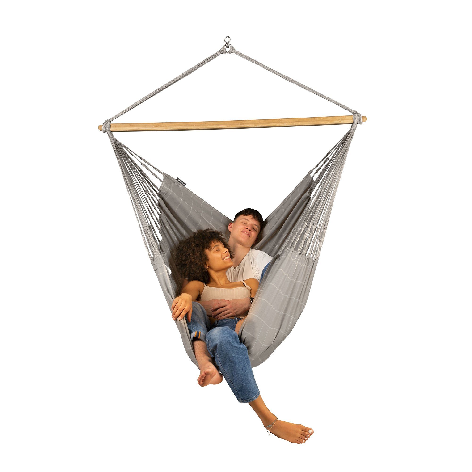 La Siesta Hängestuhl Hängesessel Lounger Domingo Almond - Wetterbeständiger Hängestuhl King, Hochwertige Qualität