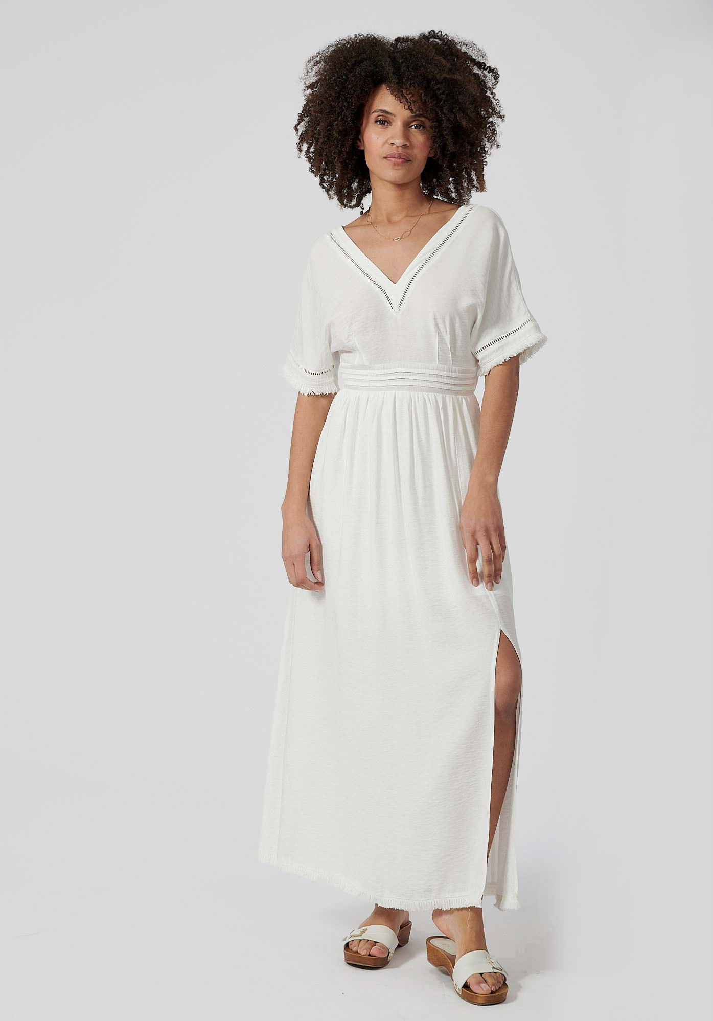 CASSY  Robe longue blanche femme