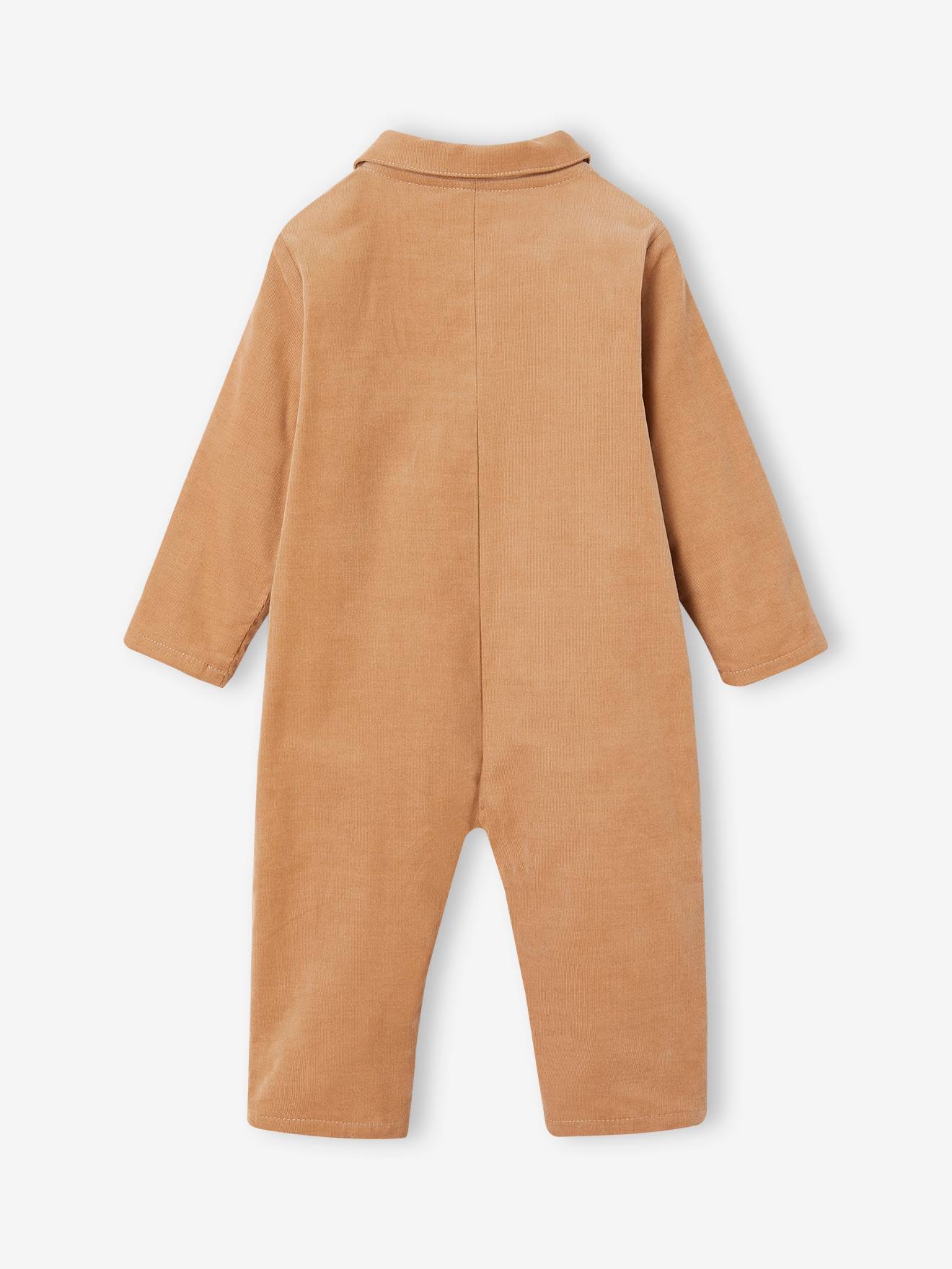 Vertbaudet Baby Cord-Overall - cappuccino