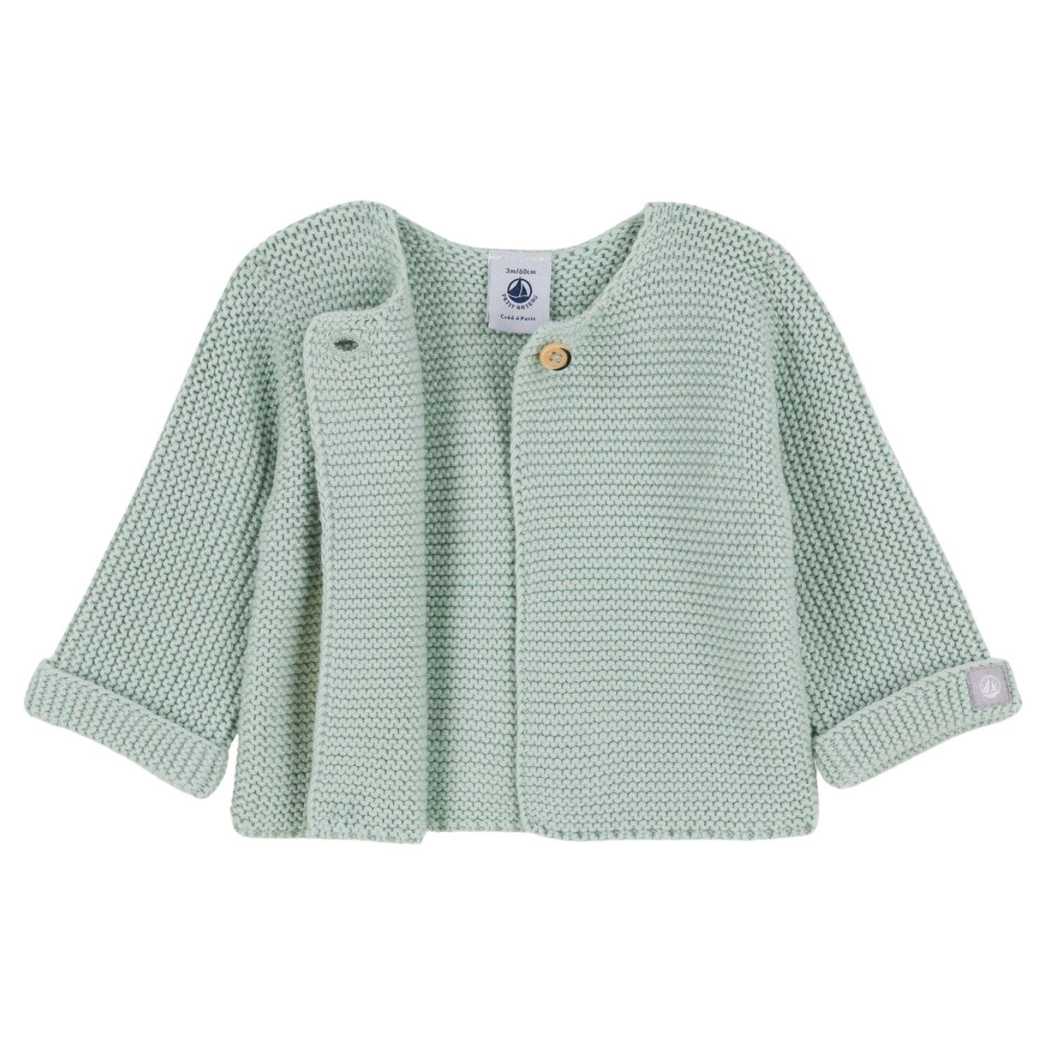 Petit Bateau Strickjacke Petit Bateau wunderschöne Strickjacke / Cardigan grün Baby