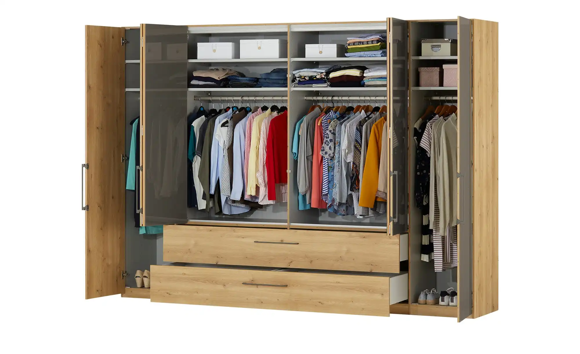 Gleittürenschrank mit Panoramaöffnung