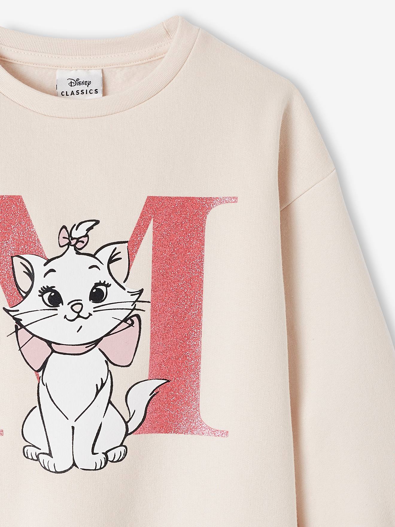 Robe sweat fille DS® Marie les Aristochats rose pâle