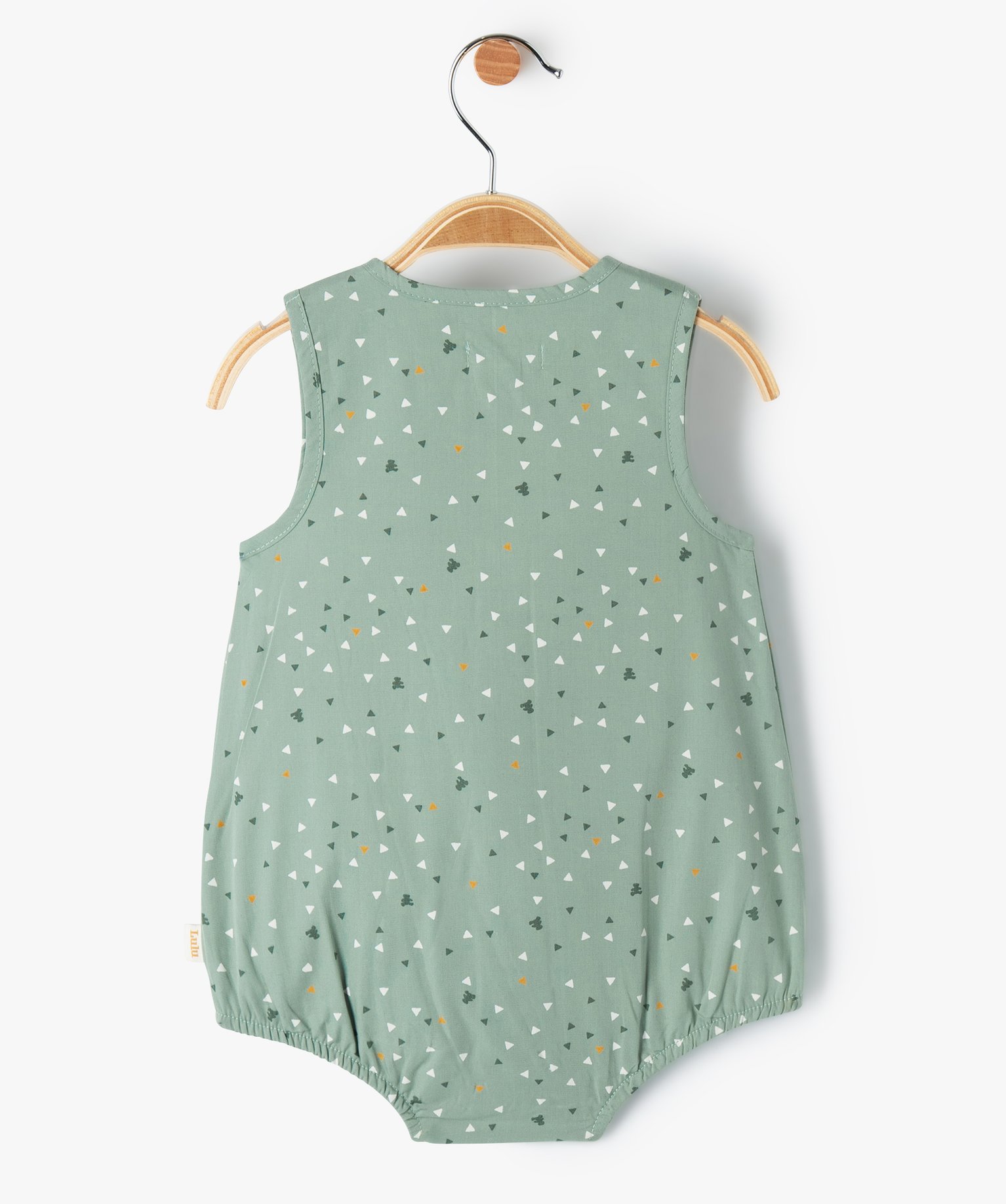 Combishort bébé sans manches à petits motifs - LuluCastag... ecru | GEMO