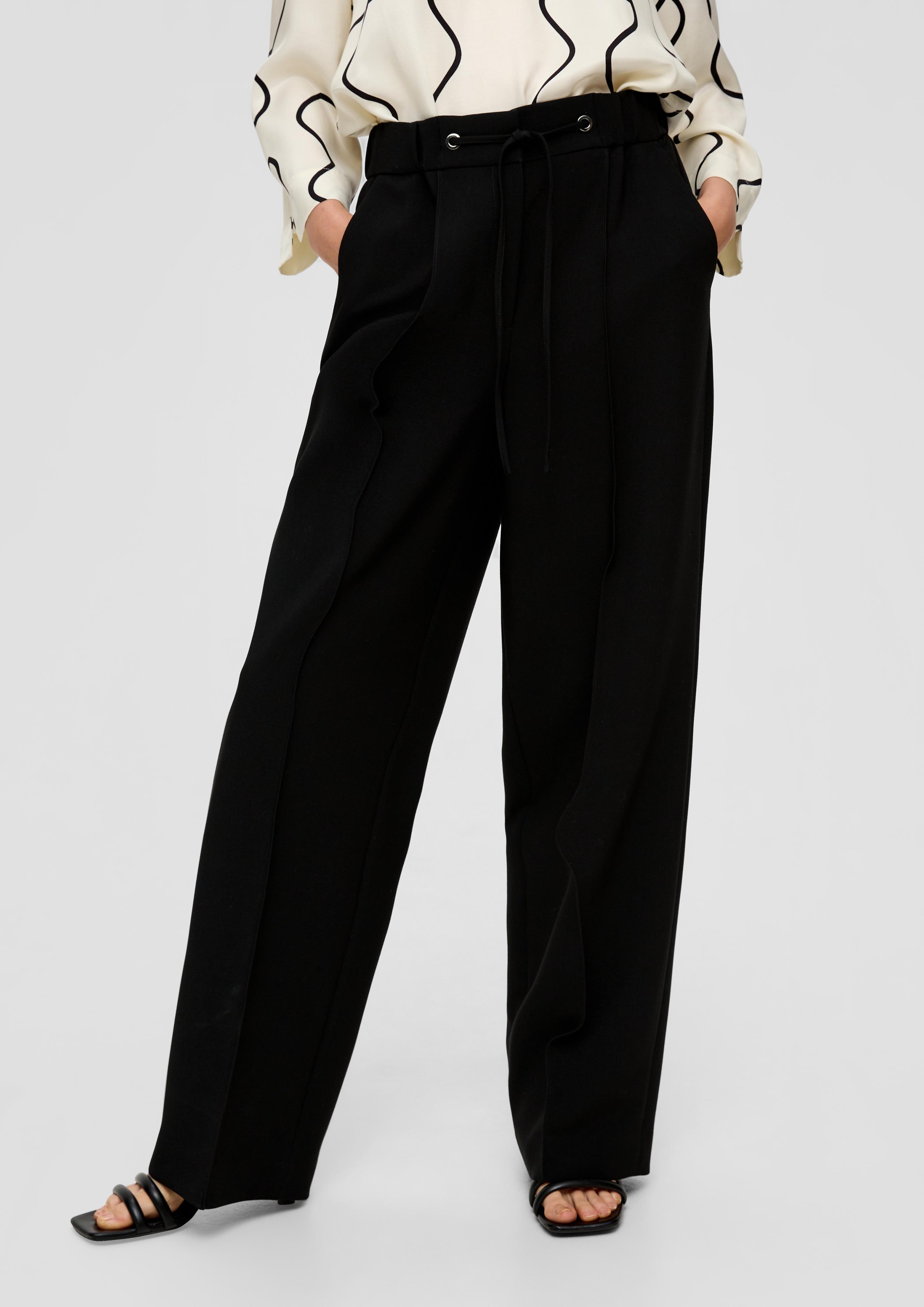 Regular: Stoffhose mit Ziernaht  2136085-9999
