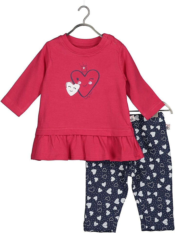 Blue Seven 2tlg. Outfit in Pink/ Dunkelblau günstig kaufen 68