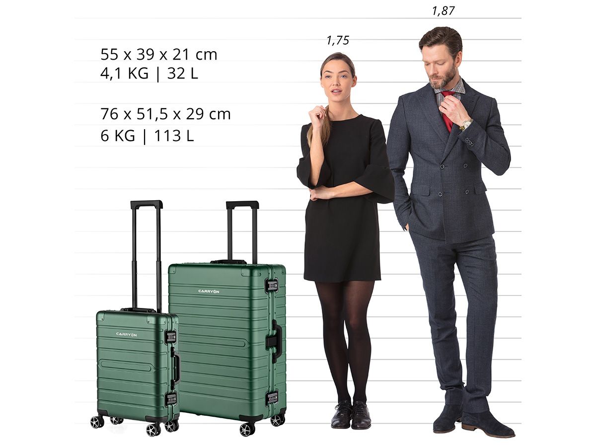 CarryOn ULD 2-teiliges Aluminium Kofferset