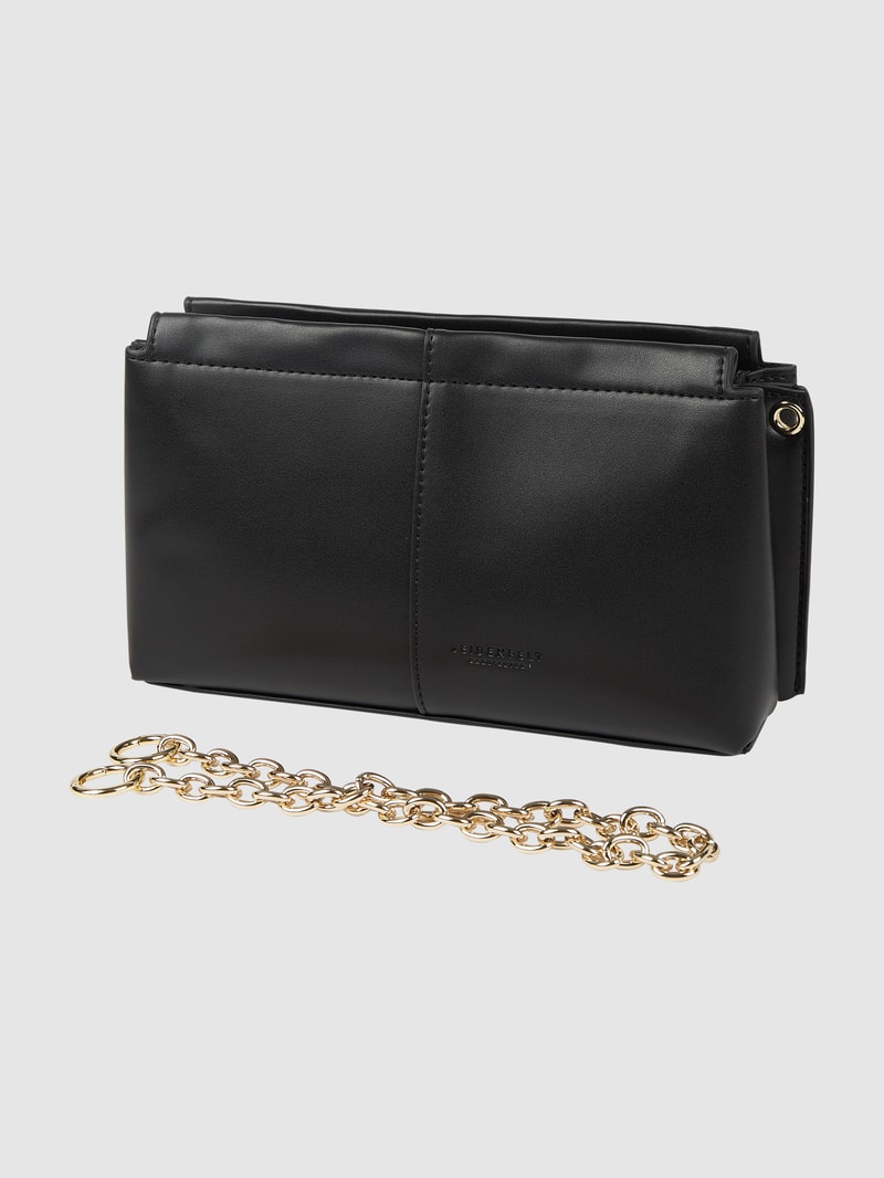 Pochette in Leder-Optik Modell 'Nees' in schwarz