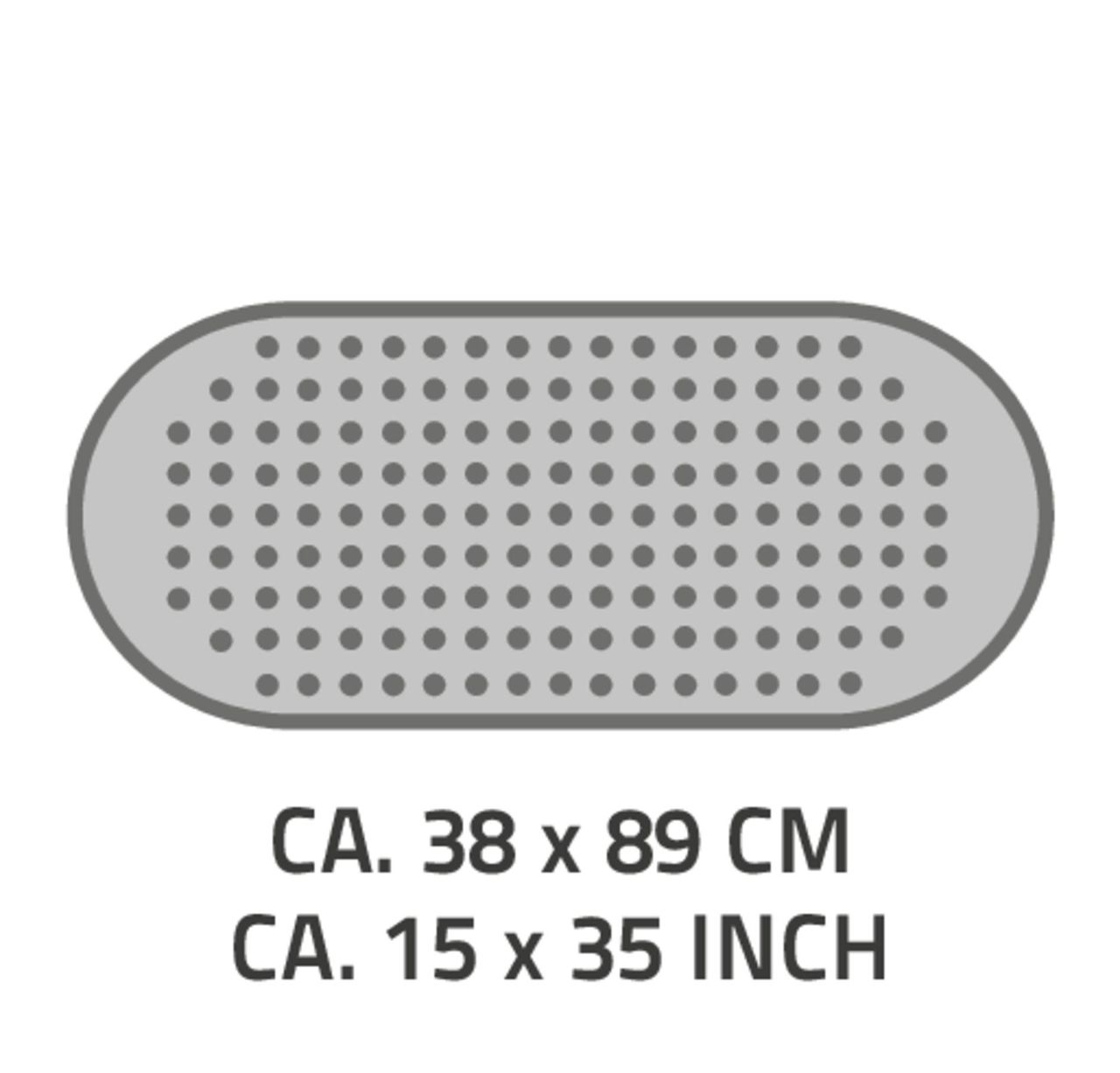 Ridder Badewanneneinlage Tecno ca. 38x89 cm, ultramarinblau, 100% TPE