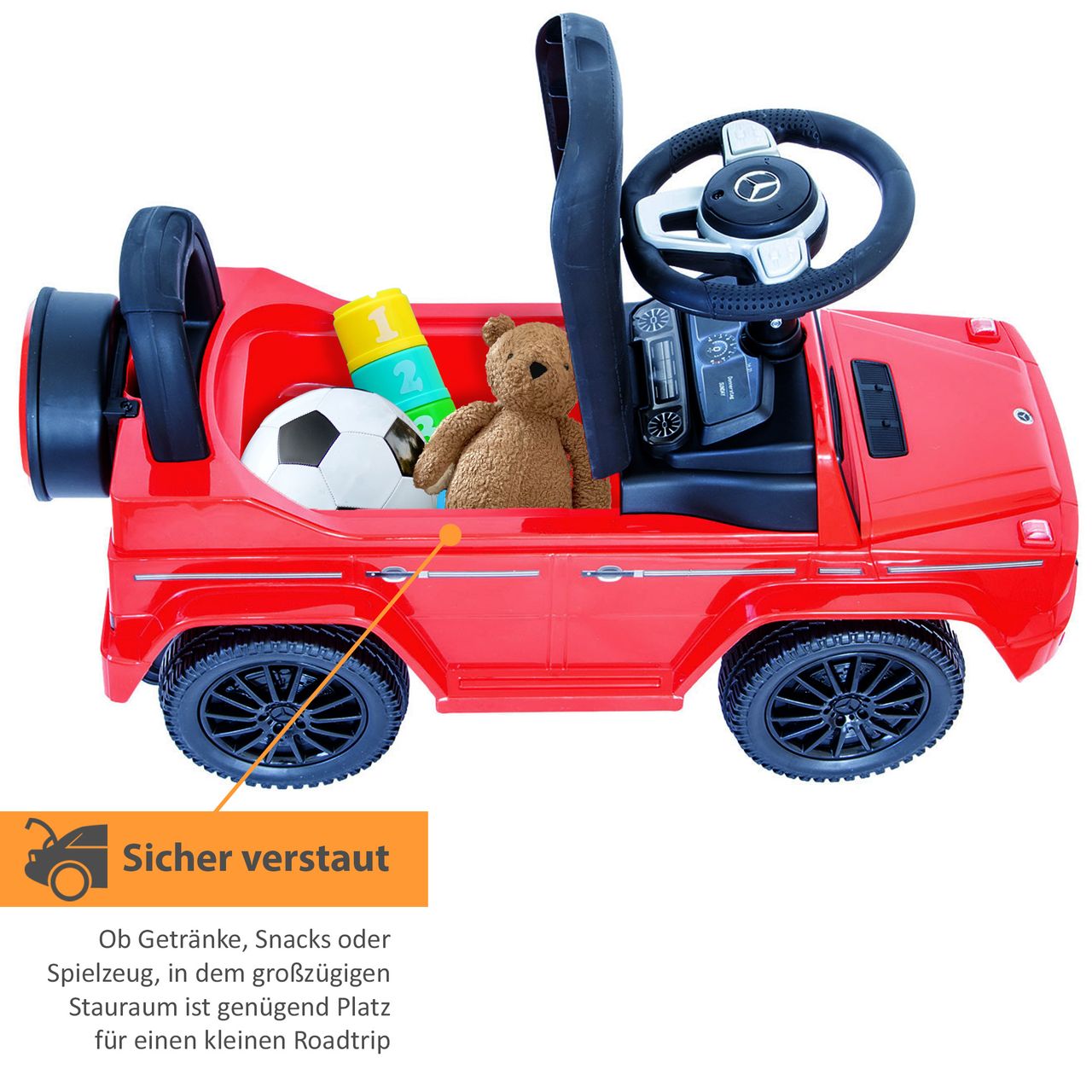 Lemodo Rutscherauto Mercedes G350d, rot