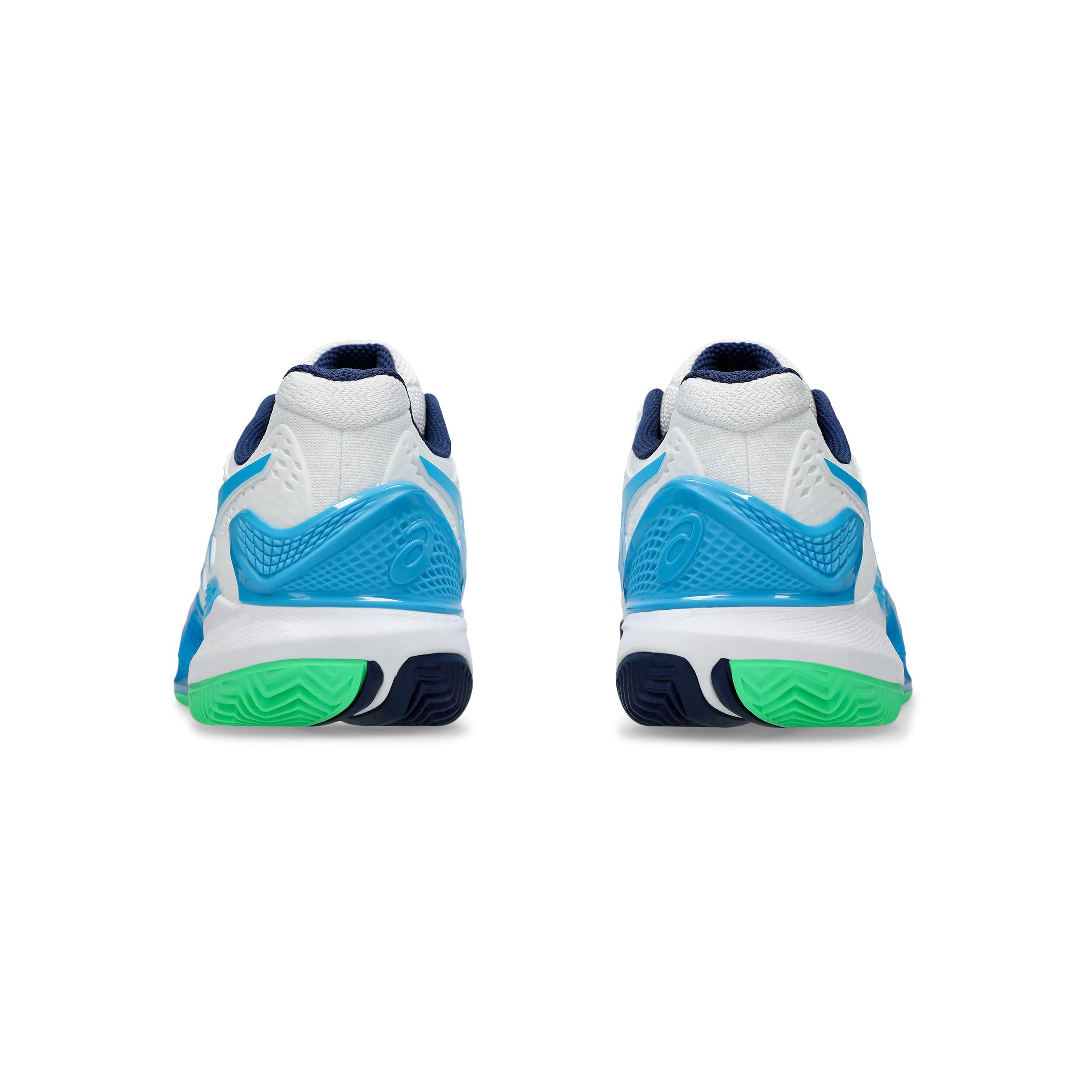 Gel-Resolution 9 Clay Sandplatzschuh Herren - Weiß, Hellblau