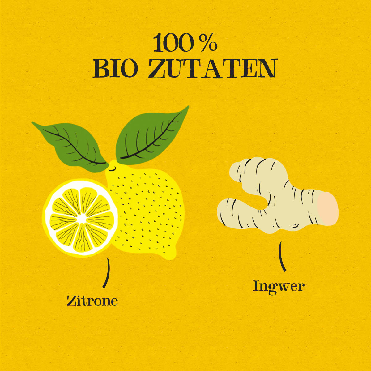 Kräutertee Zitrone, Ingwer (20 Beutel), 50 g