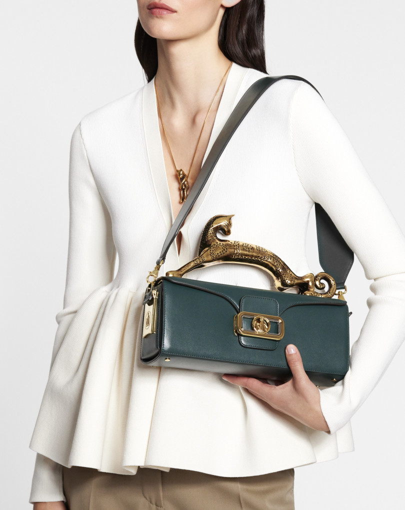 SAC PENCIL CAT EN CUIR