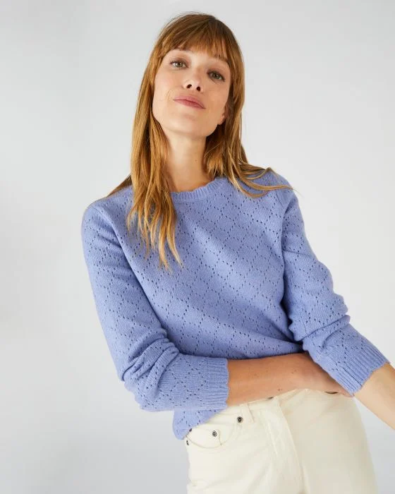 Pull maille ajourée