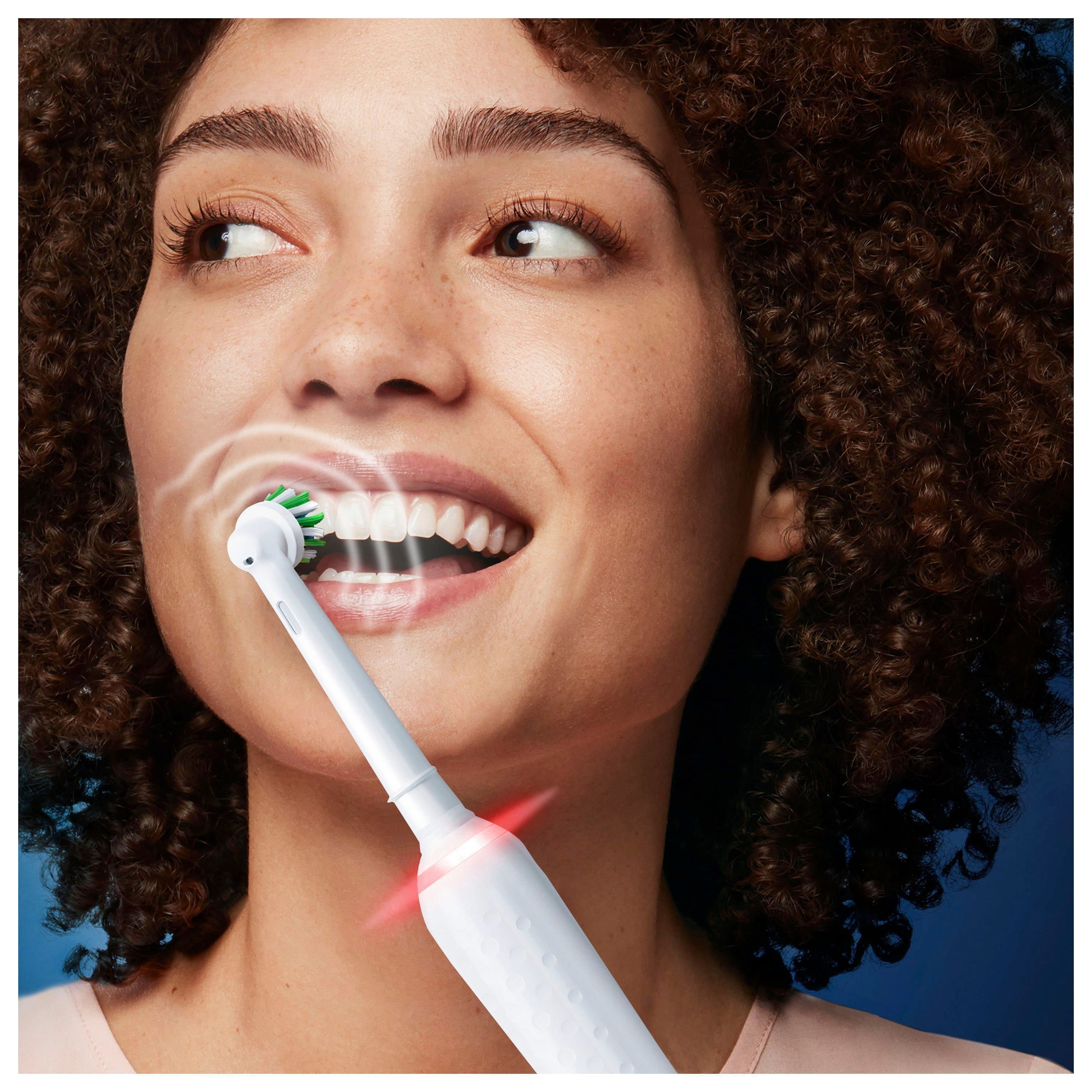 Oral-B Elektrische Zahnbürste Pro 3 3500, Aufsteckbürsten: 2 St., 3 Putzmodi