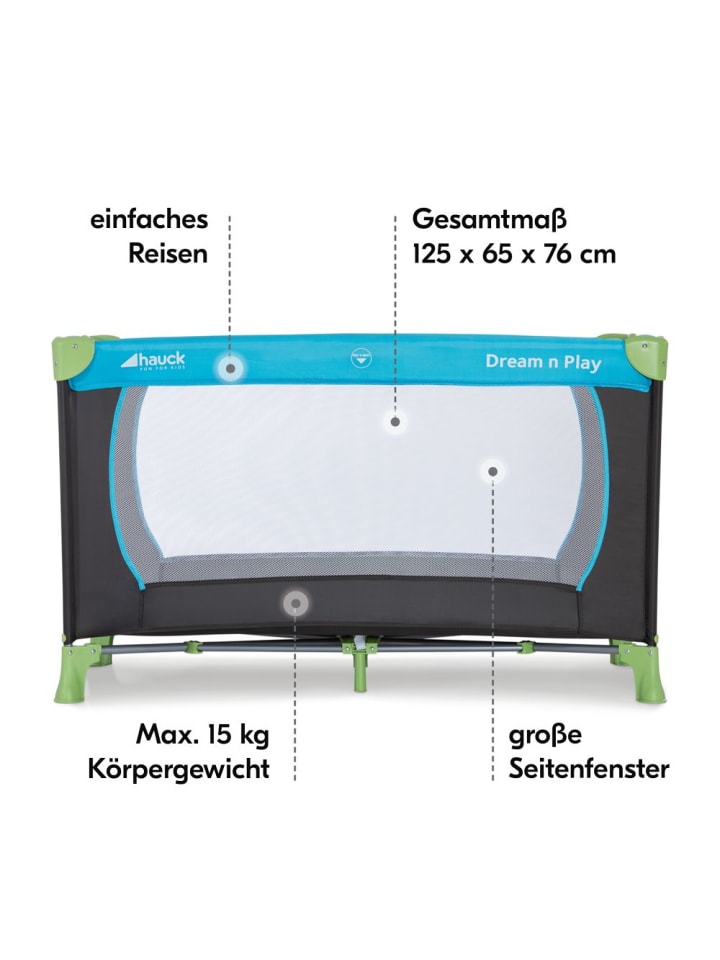 Hauck Reisebett Sparset - Dream N Play inkl. Alvi in blau günstig kaufen onesize