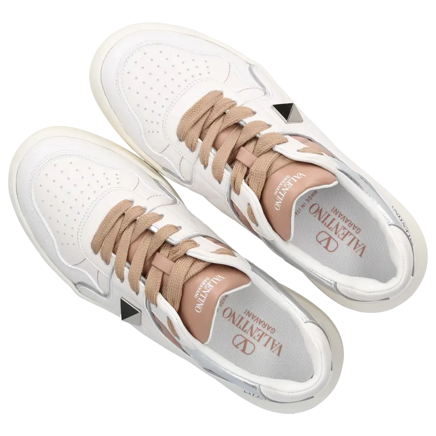 Valentino Garavani - Sneaker low ONE STUD Kalbsleder - weiß